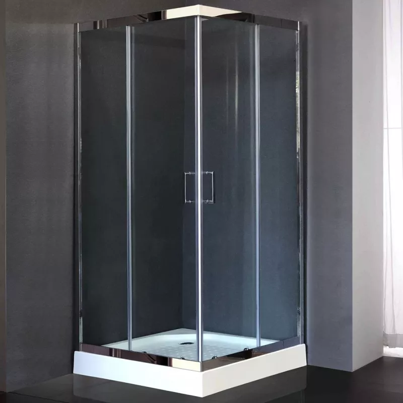Душевой уголок Royal Bath HPD 120x120 профиль хром стекло прозрачное