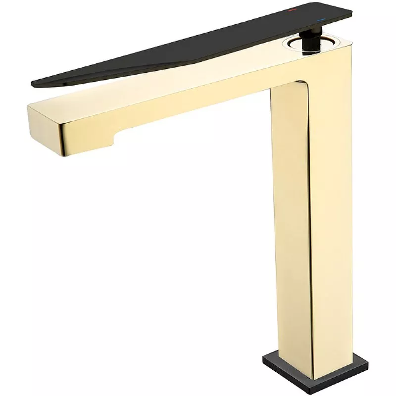 

Смеситель для раковины Boheme Q золото с черным