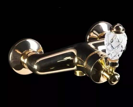 Смеситель для душа Boheme Vogue crystal золото (214-CRST) - фото 1