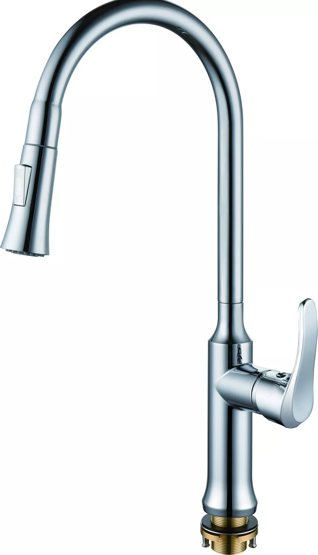 

Смеситель одноручный для кухни с поворотным изливом и вытяжной лейкой RUSH Jawa (JA0735-24)