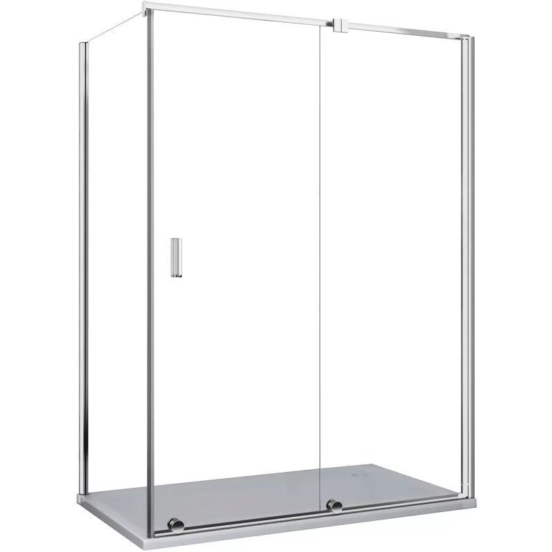 

Душевой уголок Cerutti SPA Premiata 120х90 профиль хром, стекло прозрачное