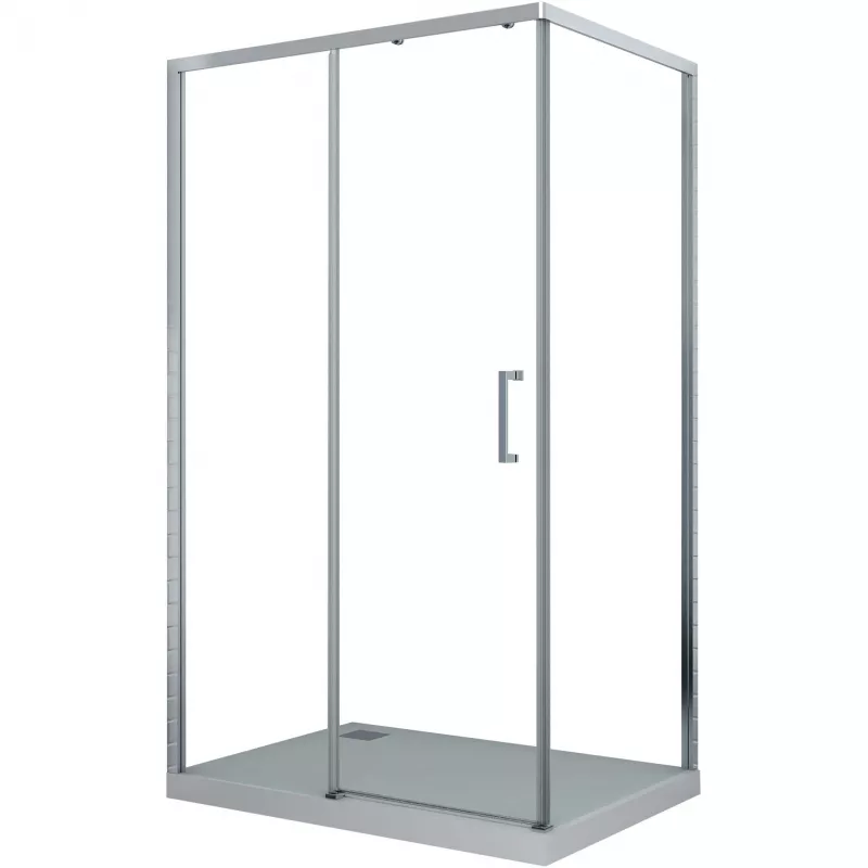 

Душевой уголок Cerutti SPA Vito 110х80 L профиль хром, стекло прозрачное