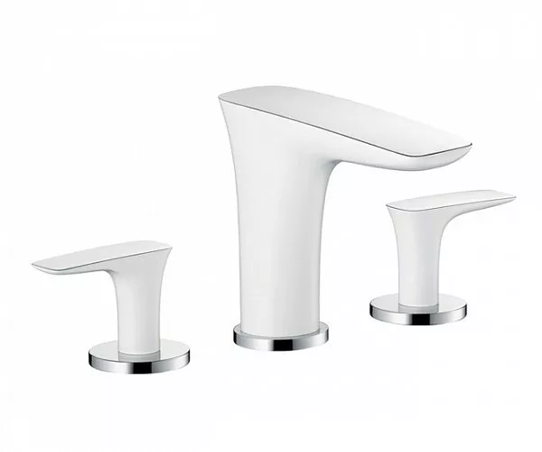 

Смеситель для раковины Hansgrohe хром (15063400), Хром;белый