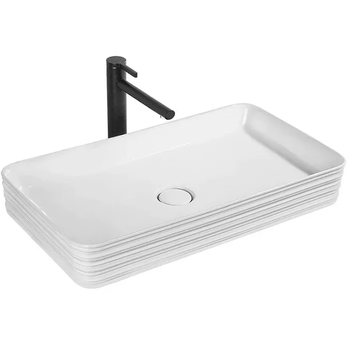 

Раковина накладная Brevita CeramaLux 65х38 белый