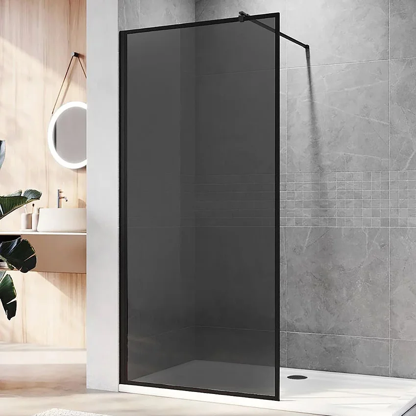 

Душевая перегородка Veconi Korato KR81B-90-05-C8 90 см, профиль матовый черный, стекло тонированное