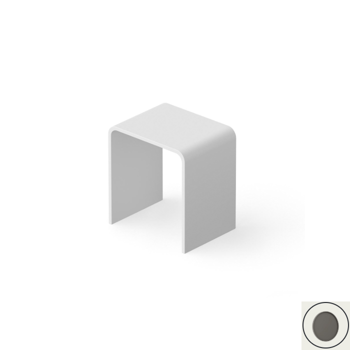 DEA DESIGN Стул для ванной комнаты 40x30xh43 см из композита Solid surface цвет Graphite 5 53600₽