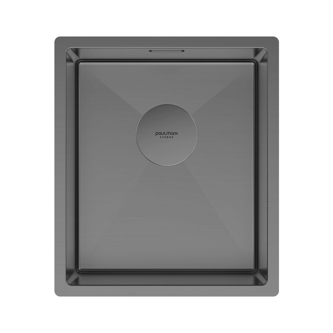 

Мойка кухонная Paulmark Next 38 Uni вороненая сталь
