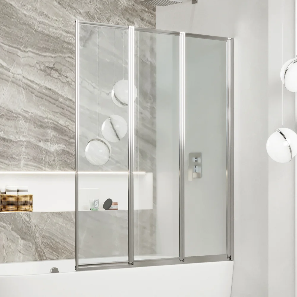 

Шторка на ванну Ambassador Bath Screens 120х140 хром стекло прозрачное