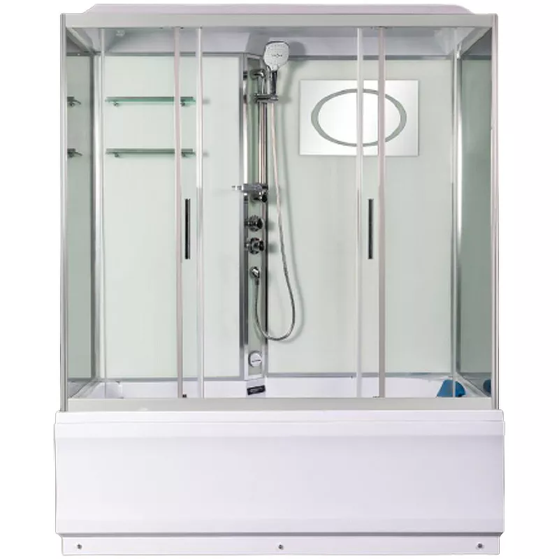 

Душевой бокс WeltWasser WW500 Emmer 150х85 10000004659 профиль хром, стекло прозрачное