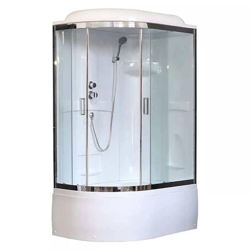 

Душевая кабина Royal Bath BK 120x80 R профиль хром стекло прозрачное