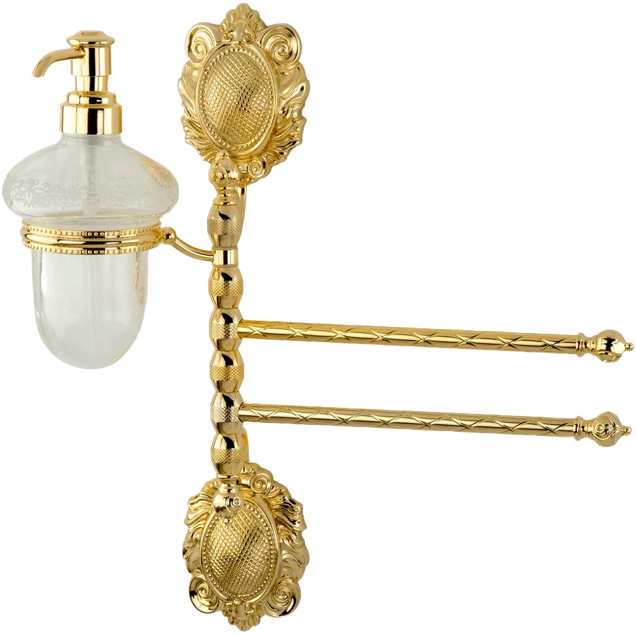 

Дозатор для мыла подвесной Migliore Cleopatra золотой глянцевый