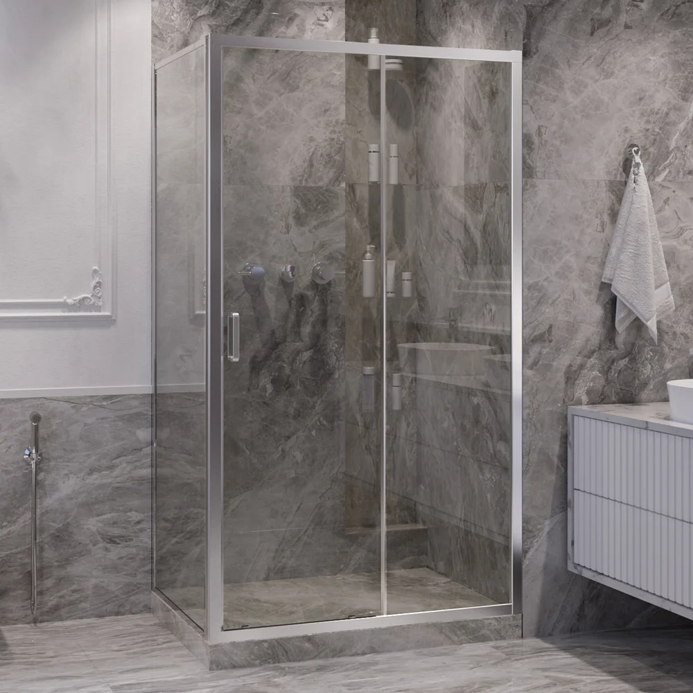 

Душевой уголок Ambassador Forsa 110х100 хром стекло прозрачное