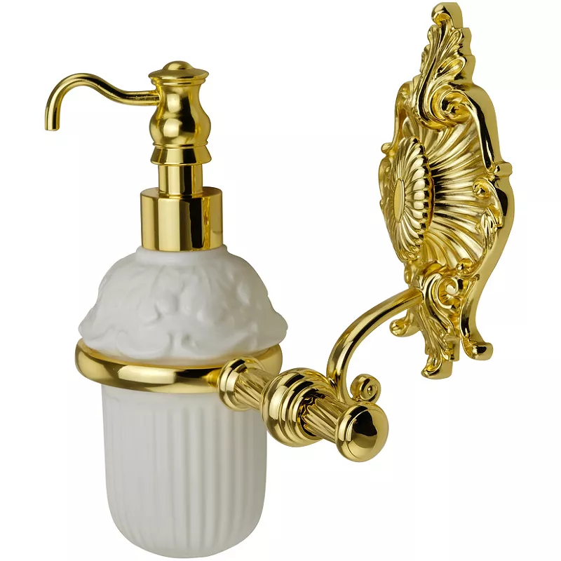 

Дозатор для жидкого мыла подвесной Migliore Elisabetta золотой глянцевый