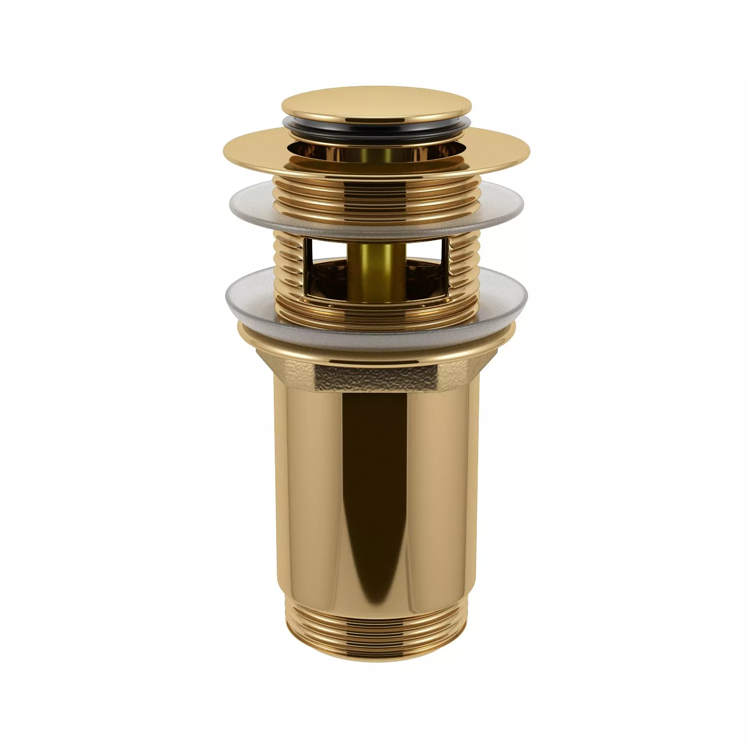 Донный клапан для раковины Wellsee Drainage System золото (182131000) - фото 1