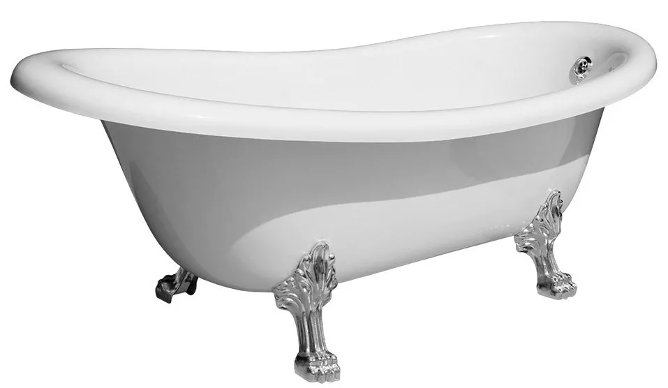 

Ванна из искусственного камня Migliore Milady 26242 185x82 белая, бронза