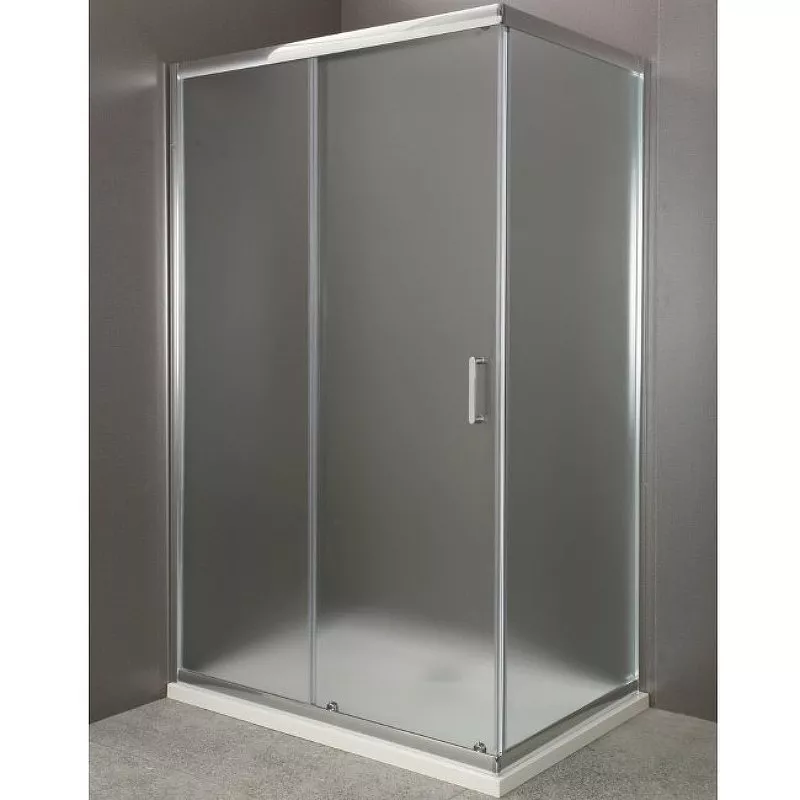 

Душевой уголок BelBagno Uno 110х80 профиль хром стекло матовое