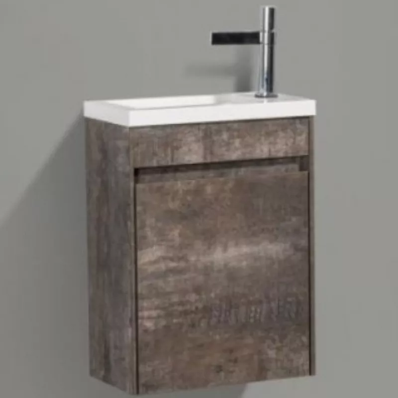 

Тумба под раковину BelBagno Pietra mini 46 R темное дерево