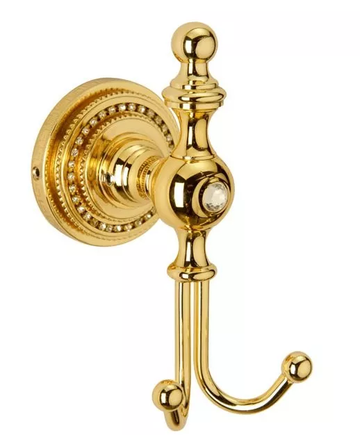 

Крючок двойной Boheme Imperiale золото с кристаллами Swarovski