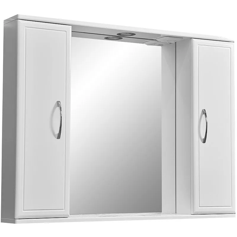 

Зеркало-шкаф Stella Polar Концепт 90 с подсветкой белый