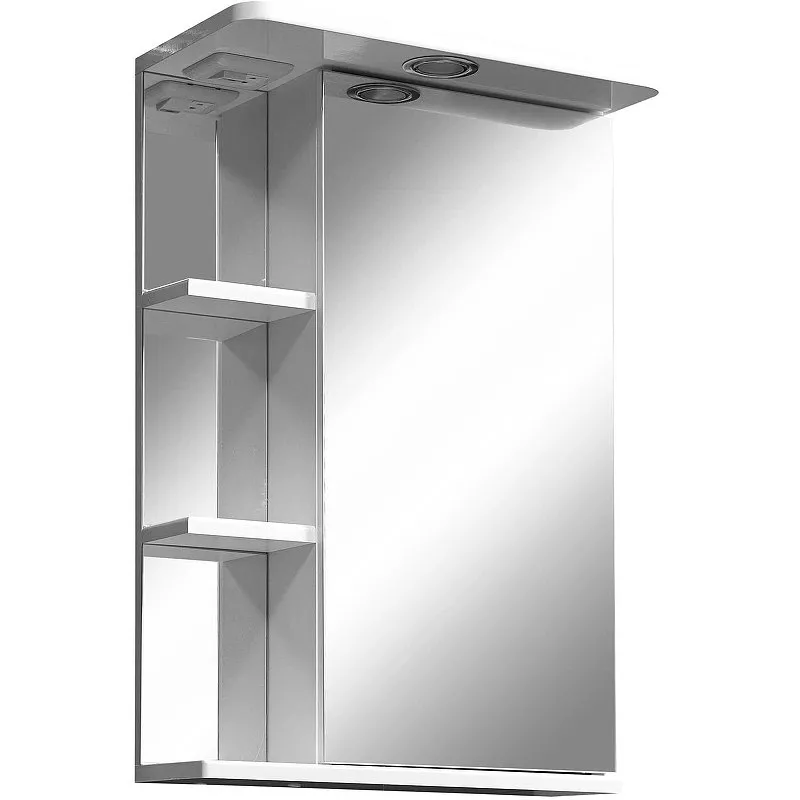 

Зеркало-шкаф Stella Polar Концепт Нелея 55 R с подсветкой белый