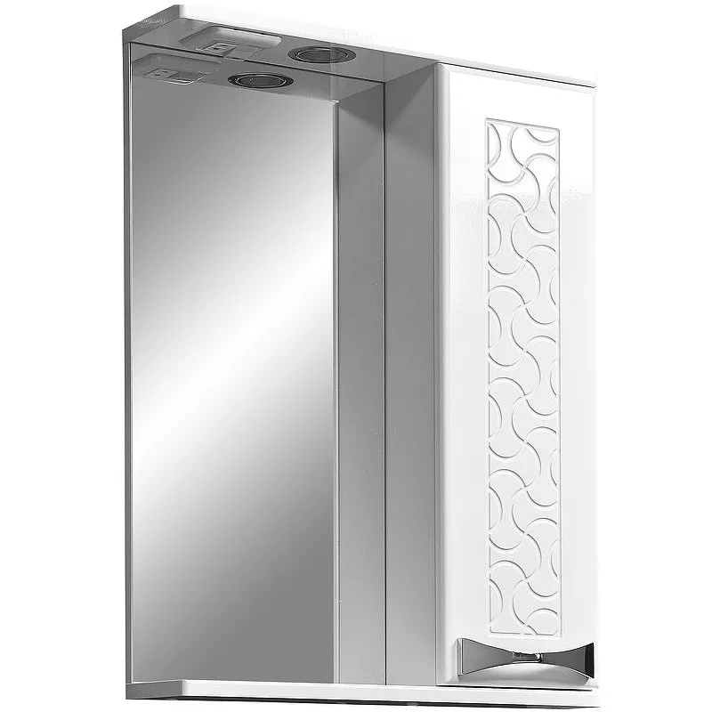 

Зеркало-шкаф Stella Polar Ванда 50 R с подсветкой белый