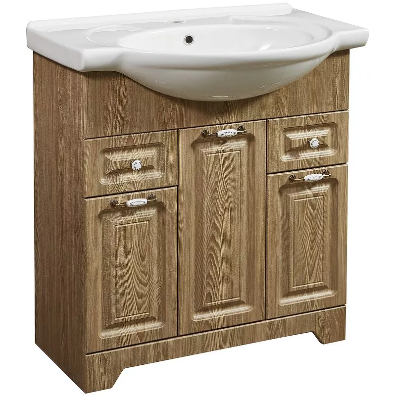 

Тумба под раковину Stella Polar Кармела 75 светлое дерево