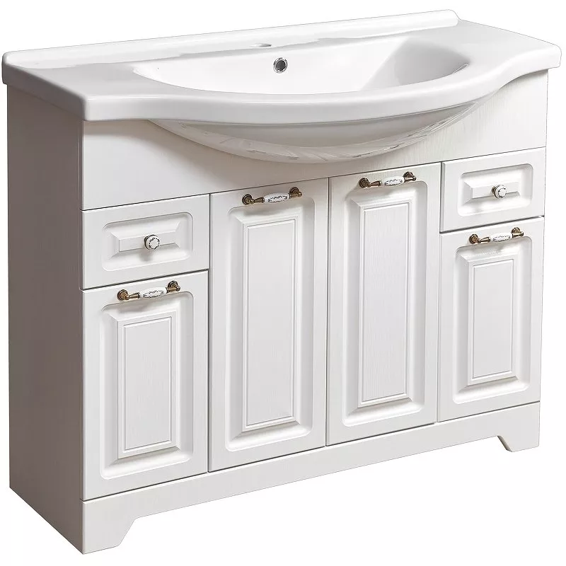 

Тумба под раковину Stella Polar Кармела Эльбрус 100 белый