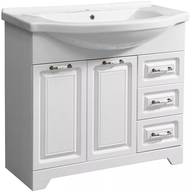 

Тумба под раковину Stella Polar Кармелла Эльбрус 90 белый