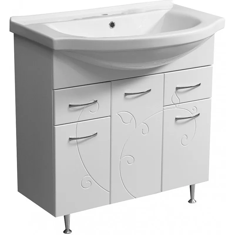 

Тумба под раковину Stella Polar Фантазия Эльбрус 80 белый