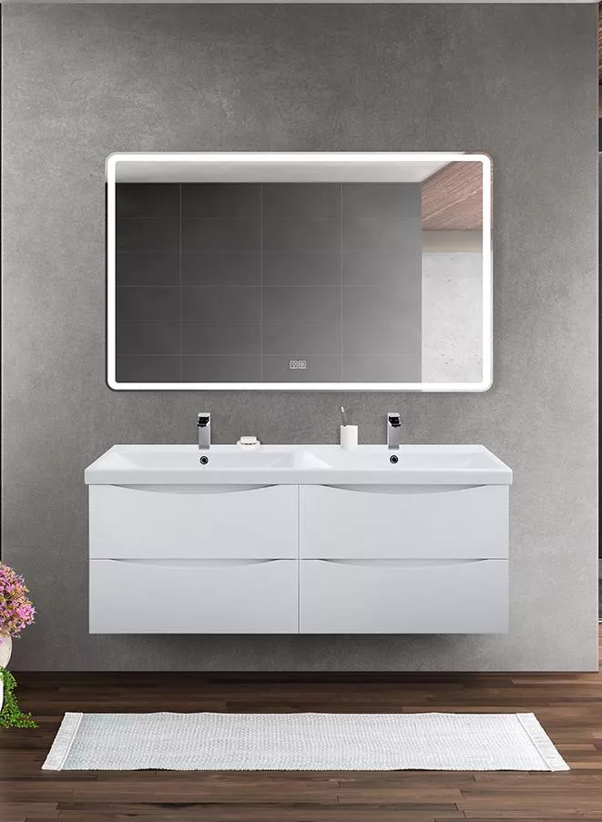 

Комплект мебели BelBagno Marino-Cer 120 с двумя чашами белый