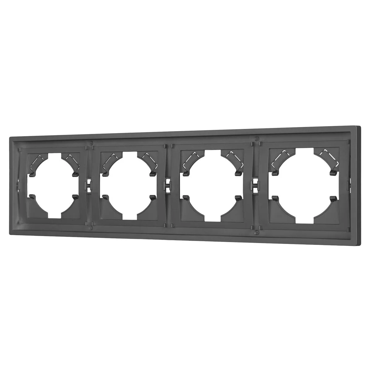 

Рамка пластиковая на 4 поста Arlight FRM-TENDO-SFPL-4-GR 054655