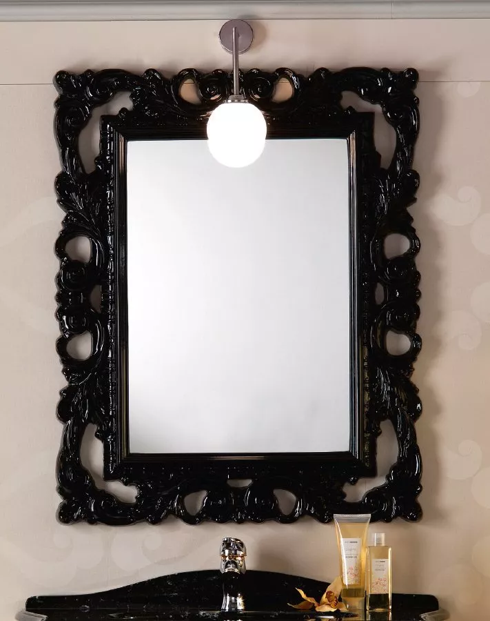 Зеркало в ванную Cezares BAROCCO 76 см (BAROCCO.N), цвет черный - фото 1