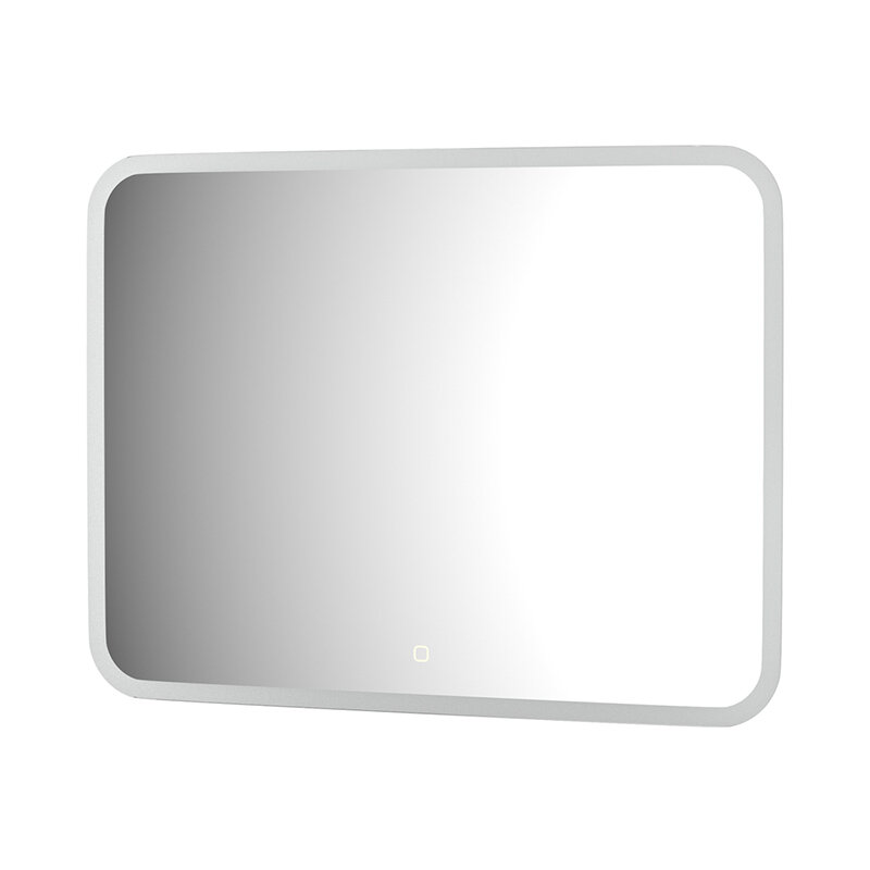 Зеркало с матированием и LED-подсветкой 25W (80x60 cm) (Сенсорный выключатель) (Нейтральный белый свет) (DEFESTO)