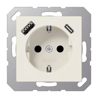 

Розетка 2K+З USB Typ AC Jung A1520-15CA