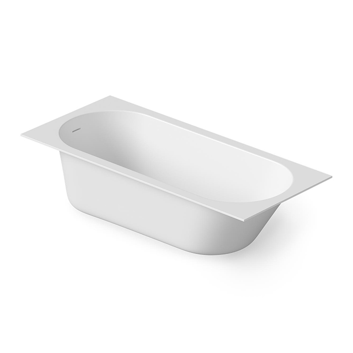 DEA DESIGN Ease Ванна встраиваемая 180х80хh60 см из композита Solid surface с сифоном и дклапаном цвет White 18 155883₽