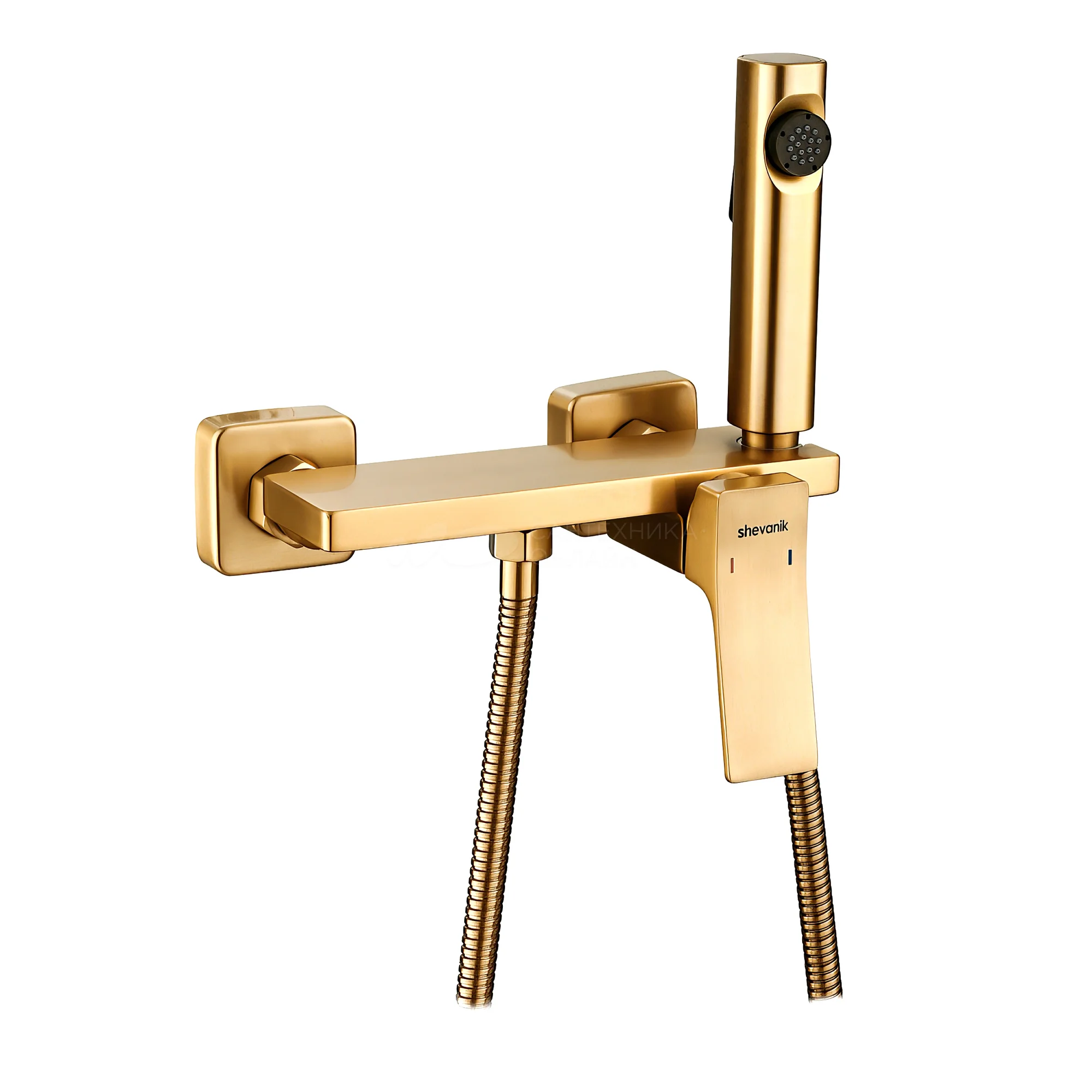 

Shevanik S6105G-1 Гигиенический душ со смесителем,цвет золотой сатин