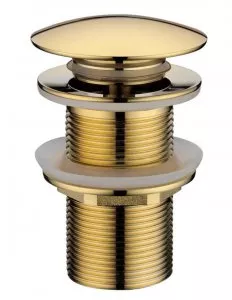 Донный клапан для раковины Boheme Matt Gold (612-MG) - фото 1