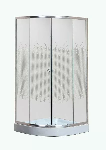 

Душевой уголок Niagara Eco 90x90х195 профиль хром стекло с рисунком