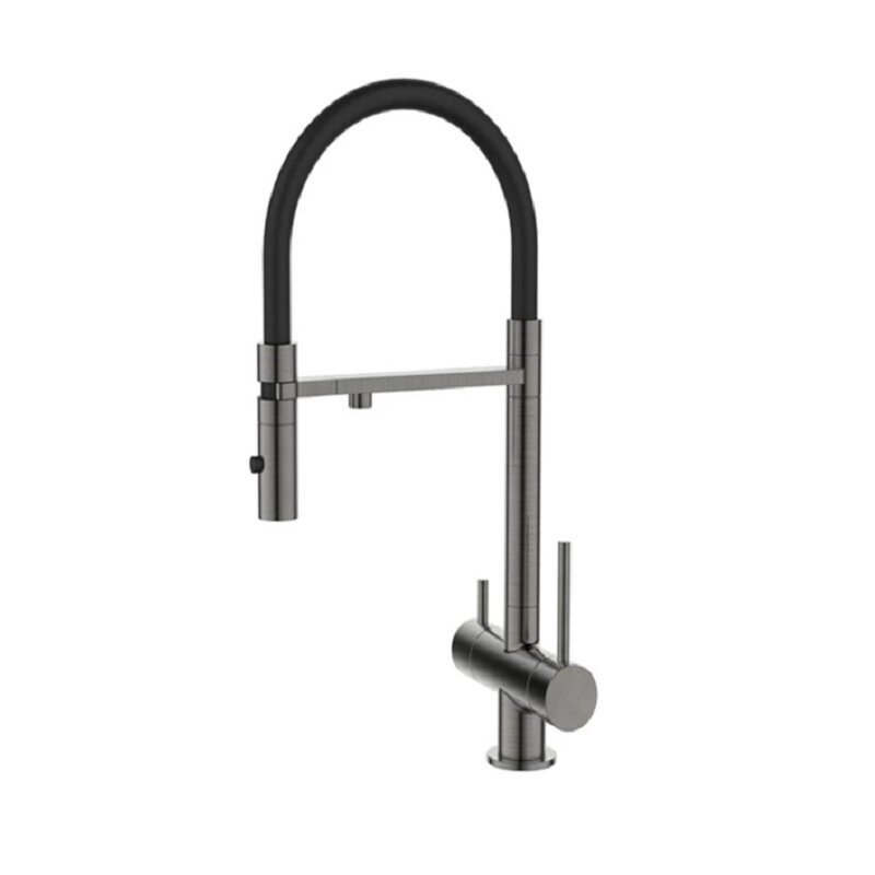 Смеситель для кухонной мойки DQ с фильтром графит (DA1462506Grey)