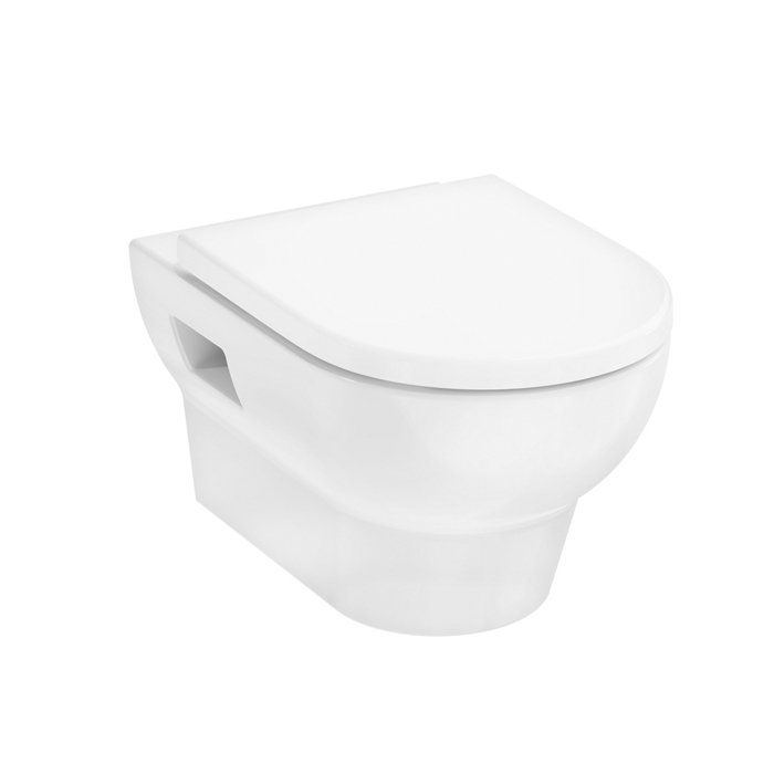 

HG комплект: GladeLake S Унитаз подвесной 540x360, сиденье с микролифтом, безободковый, белый