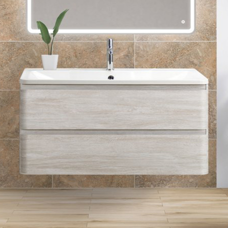 

Тумба с раковиной BelBagno Albano 80 подвесная, rovere vintage bianco