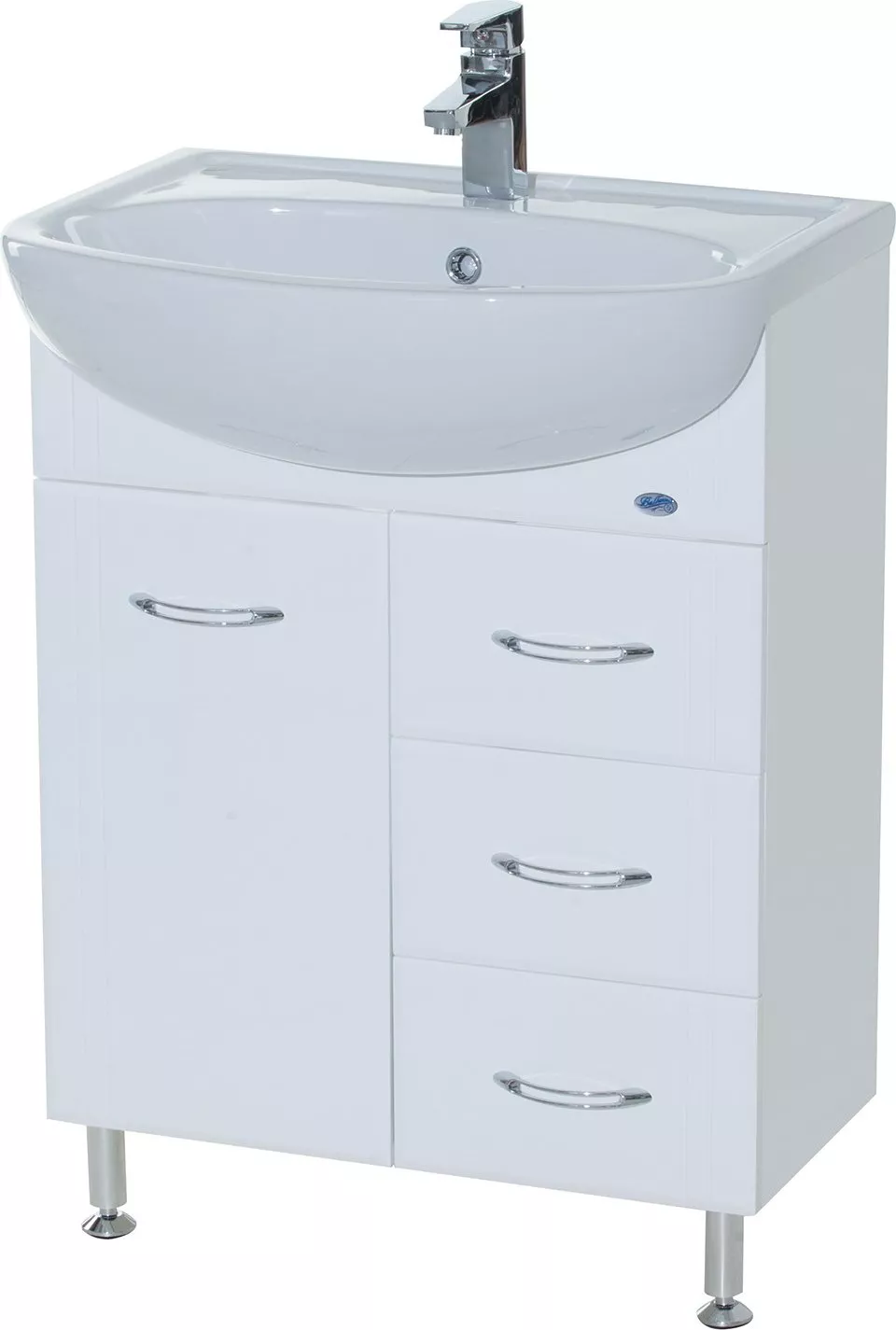 

Тумба под раковину Bellezza Уют 60 3 ящика, белая