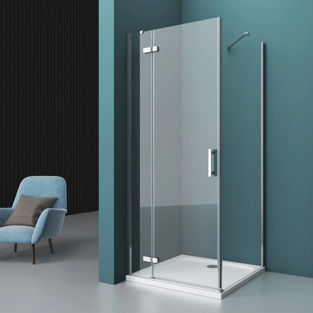 

Душевой уголок BelBagno Kraft 90х100 хром (KRAFT-AH-12-90/100-C-Cr-L)