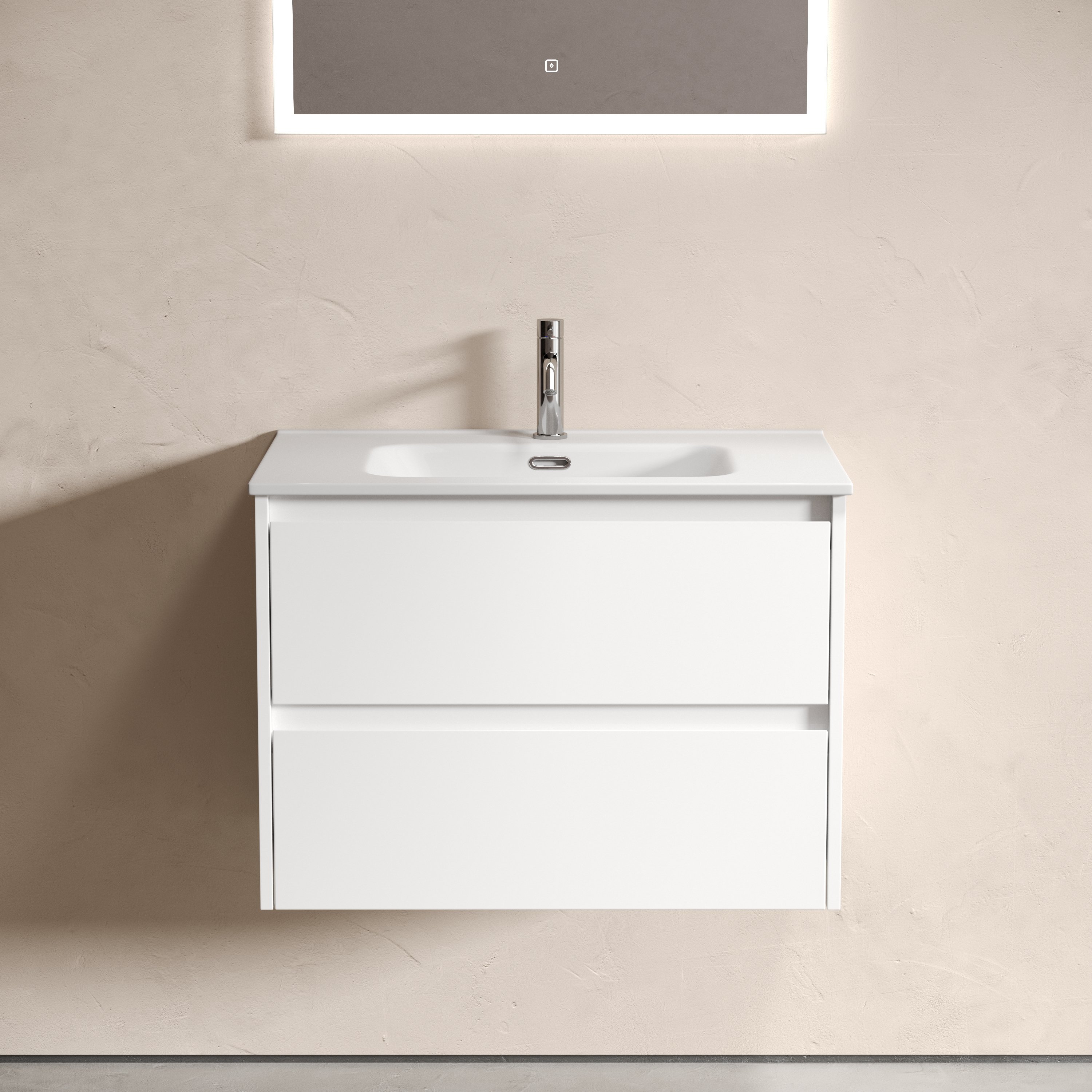 

Тумба под раковину без столешницы Sancos Libra 70 белый глянец