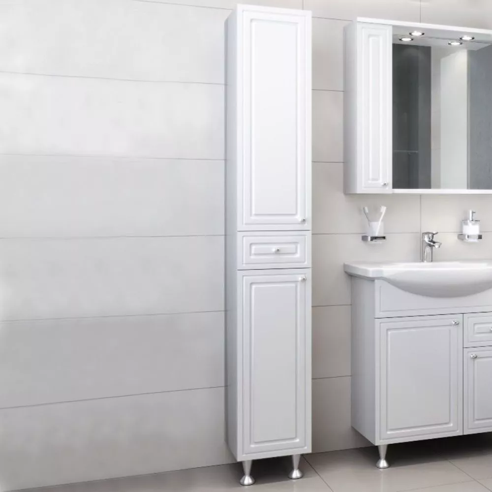 

Шкаф-пенал для ванной Damixa RedBlu Palace One 30 с бельевой корзиной