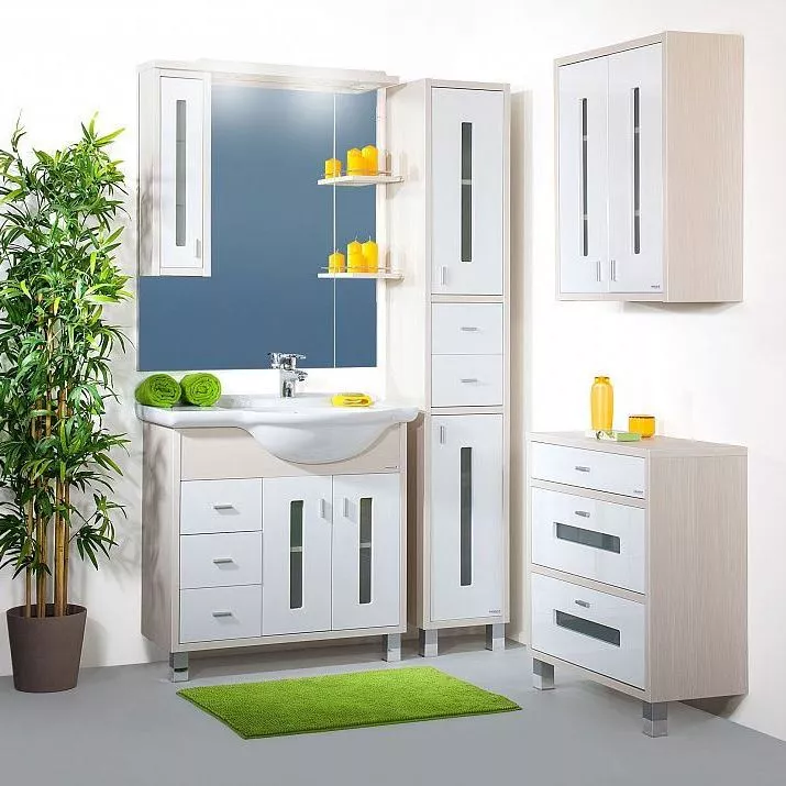 

Мебель для ванной Бриклаер Бали 90 светлая лиственница, белый глянец, R, Белый;светлое дерево