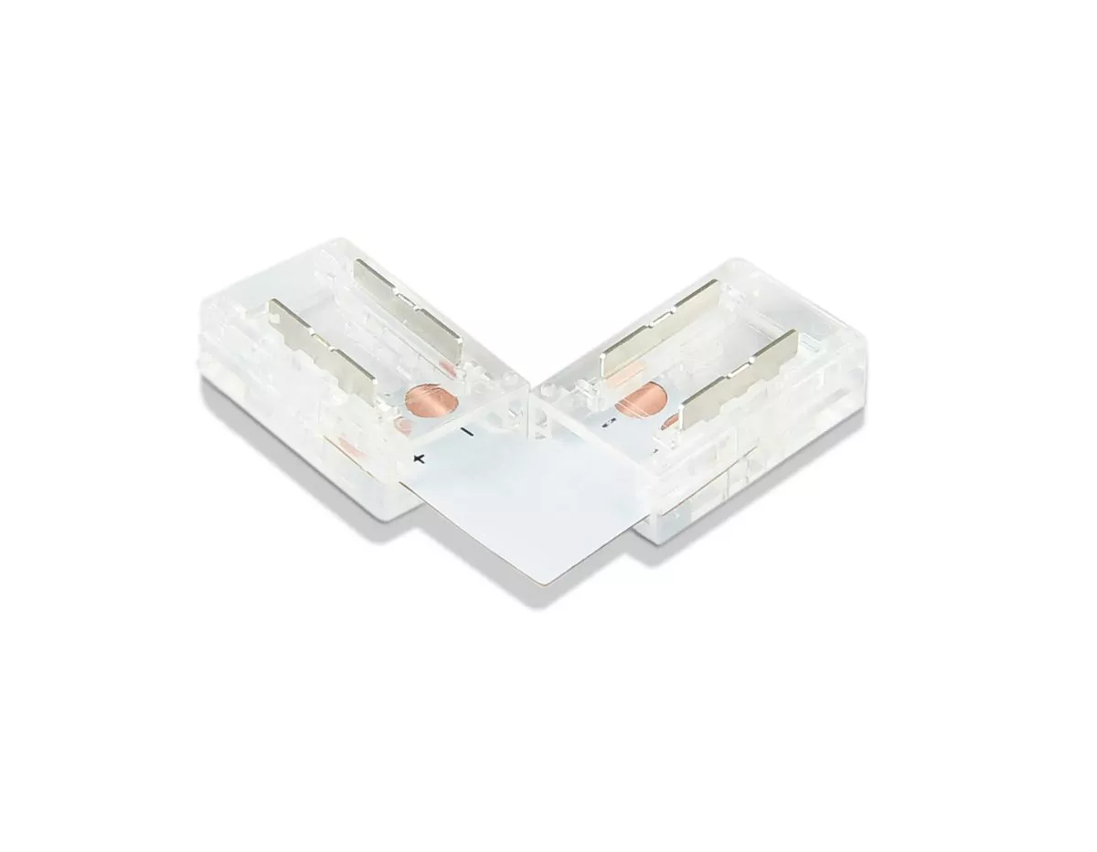 

Соединитель угловой L для светодиодной ленты COB 8mm 12/24V (2 конт.) GS6851 (5шт) Ambrella Light Illumination GS6851