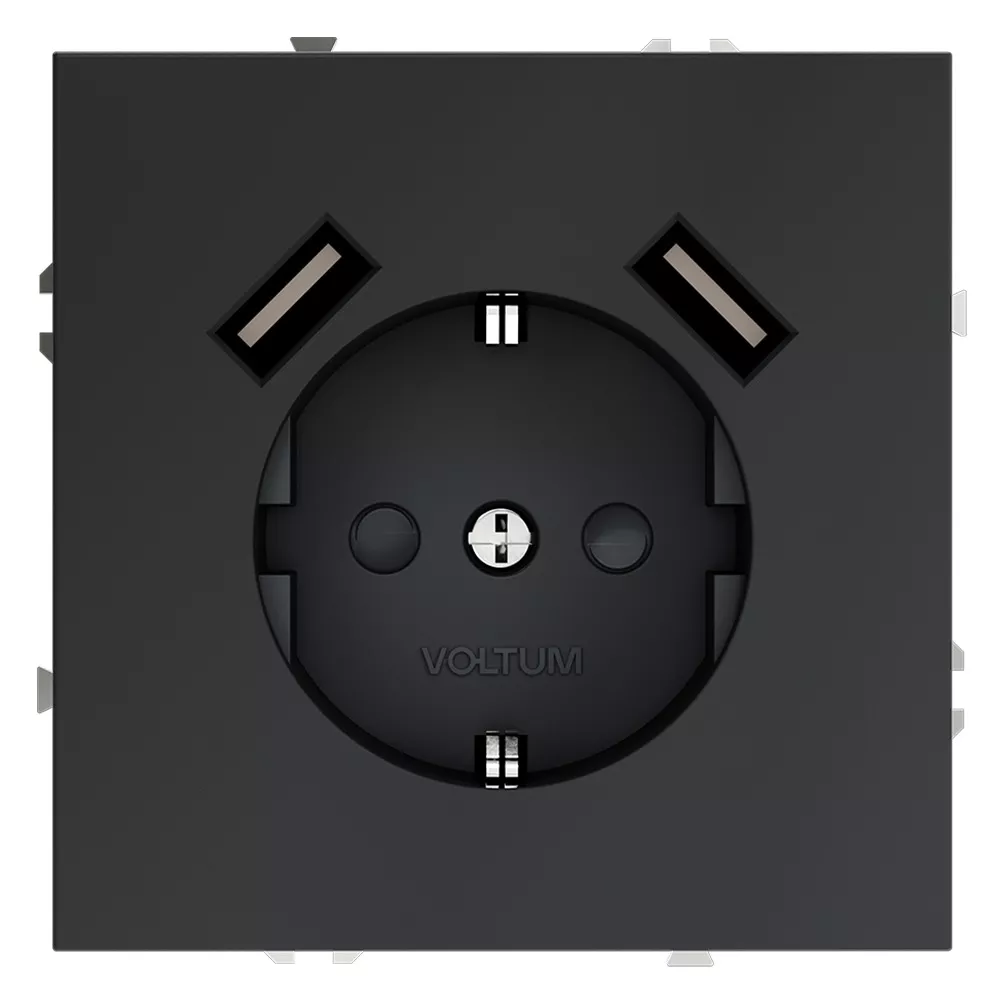 

Розетка с USB, А+А Voltum S70 VLS040407