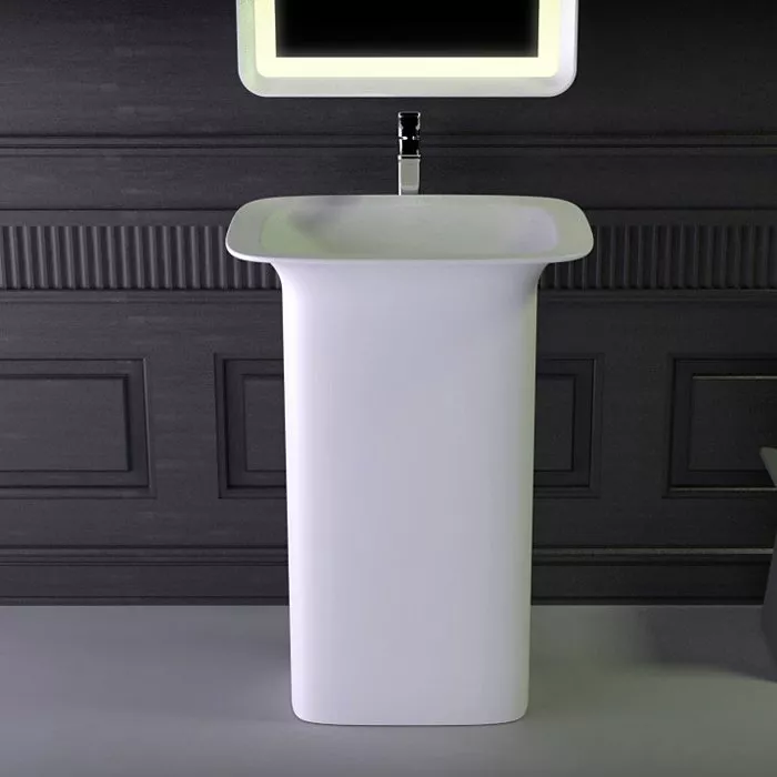 

KNIEF Glam Раковина отдельностоящая 60х45х86 cm, выпуск в пол, цвет белый матовый (СПЕЦЦЕНА!)