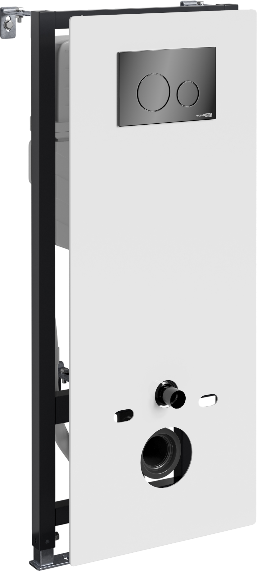 

Система инсталляции для унитазов Wasserkraft Abens 20TLT.010.ME.WH.PB02 с кнопкой смыва черной